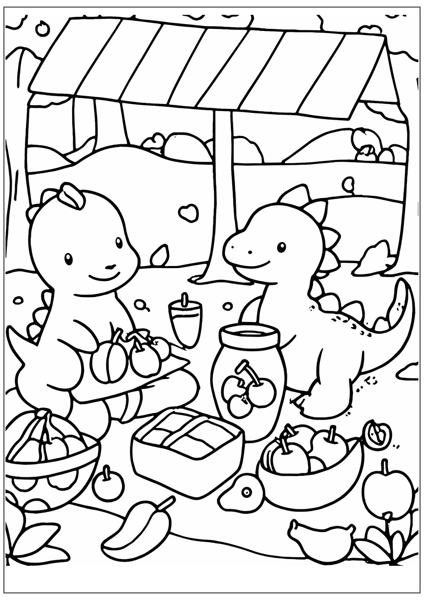 dinosaurier picknick